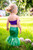 Part of our Mermaid Kisses & Starfish Wishes collection - our Adorable Baby Girl's Little Mermaid Pearl Bikini Tail Swimsuit Bathing Suit - 2 pcs Set - model back