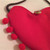 Valentine's Day Baby Piece of my Heart Tassel Purse - close-up side