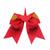 Valentine's Day Unicorn Heart Cheer Bow Hair Clip - red