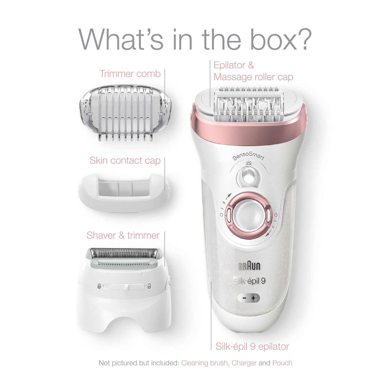 Epilator Silképil 9720 with 4 Extras Braun US