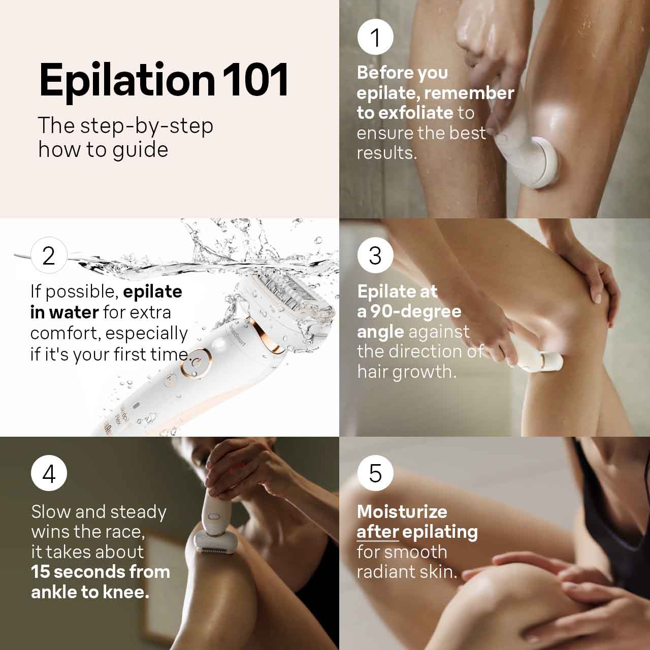 Braun 9-961 Silk-Epil 9 Skinspa 9-961V 5-In-1 Epilator Exfoliation & Skin  Care System : : Health & Personal Care