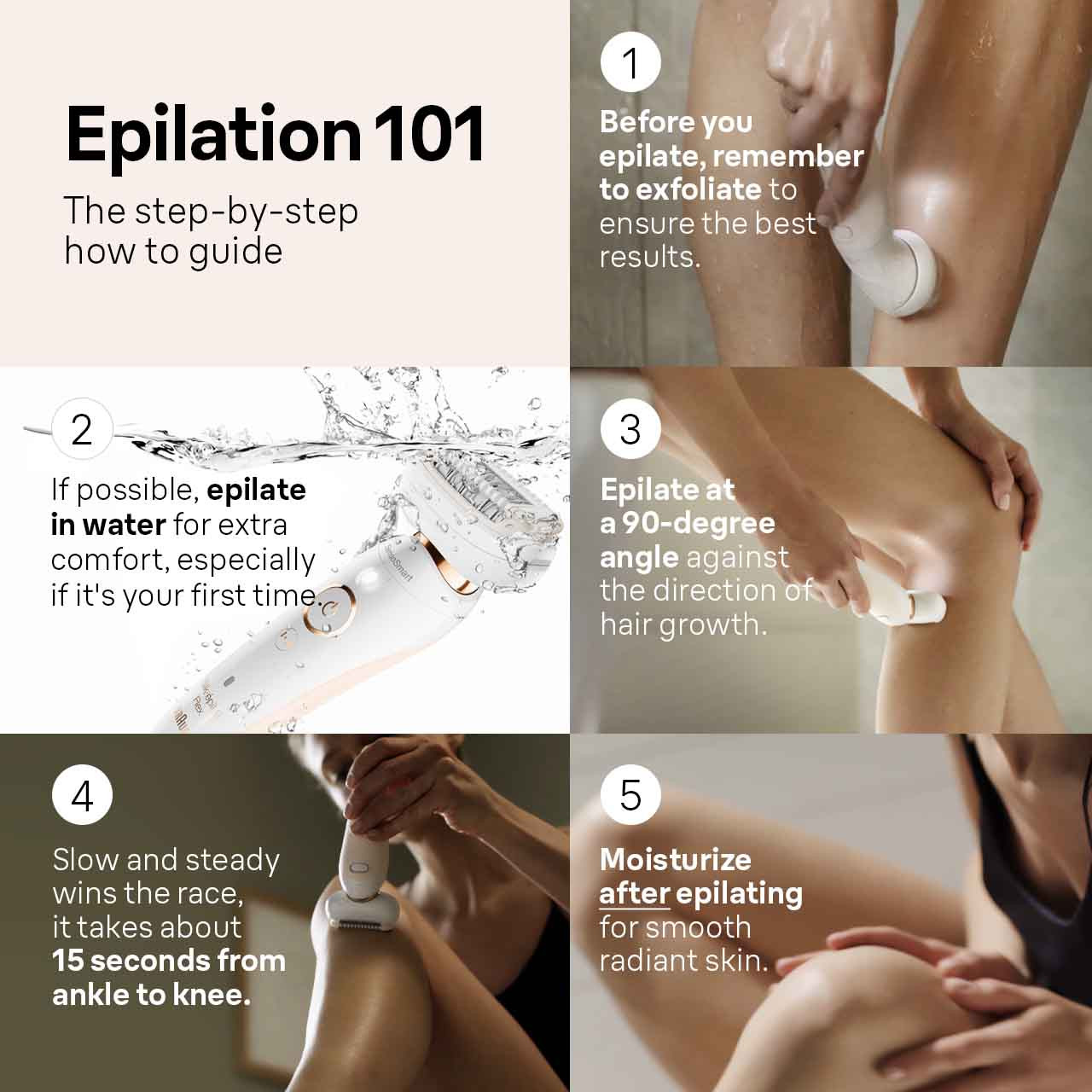 Braun Epilator Series 9, World's 1st Smart Epilator