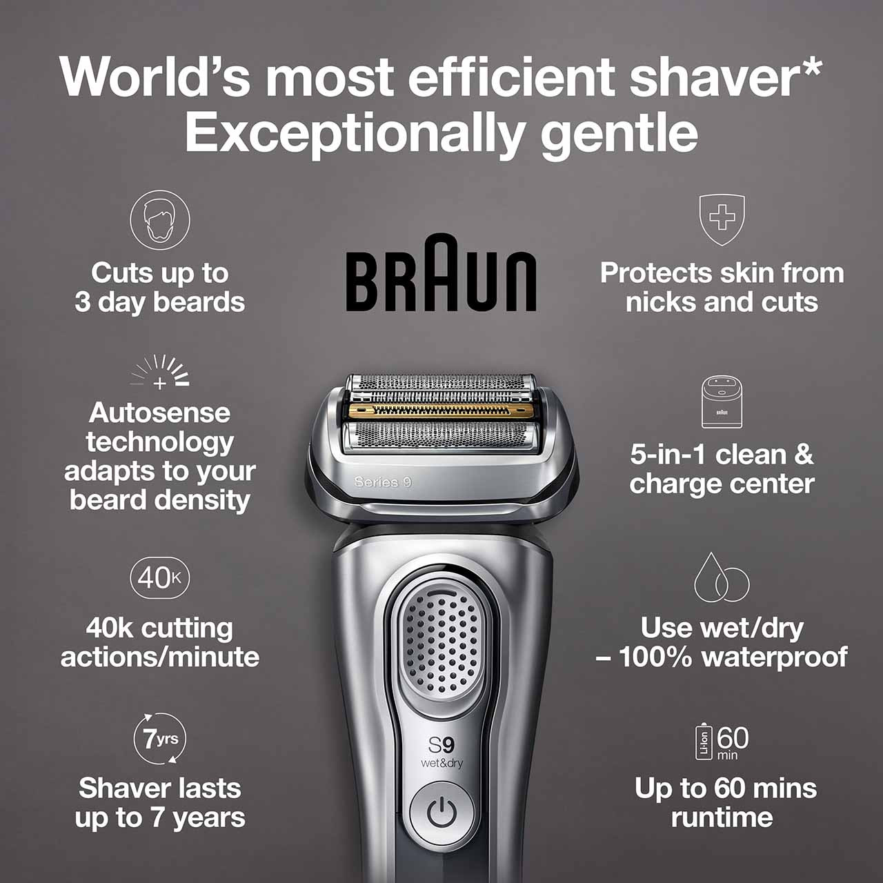 Electric Shaver, Series 9 , with SmartCare Center, 9370cc