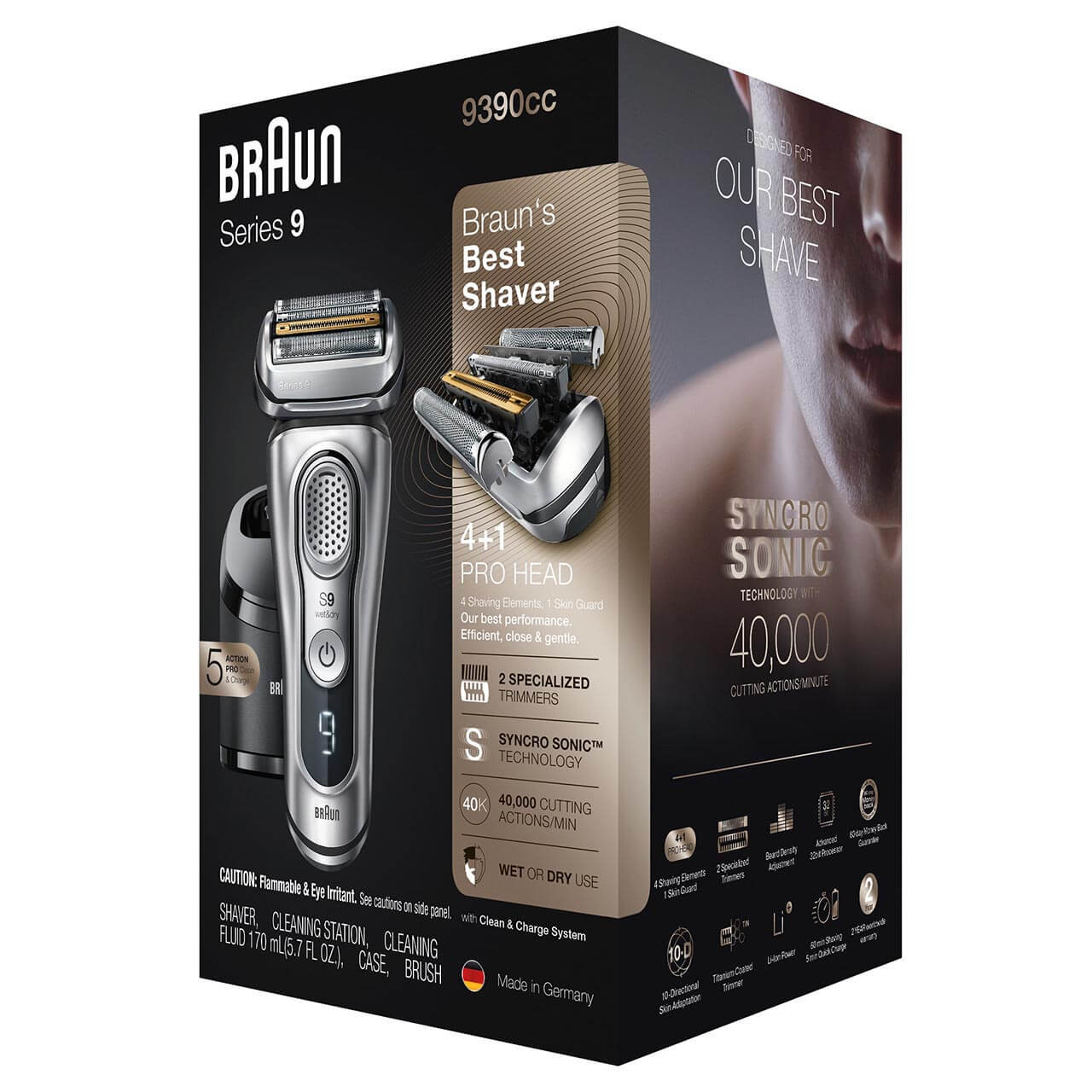 Braun Series 9 PRO+ Electric Shaver with 6 in 1 SmartCare Center Silver  9577cc - Best Buy