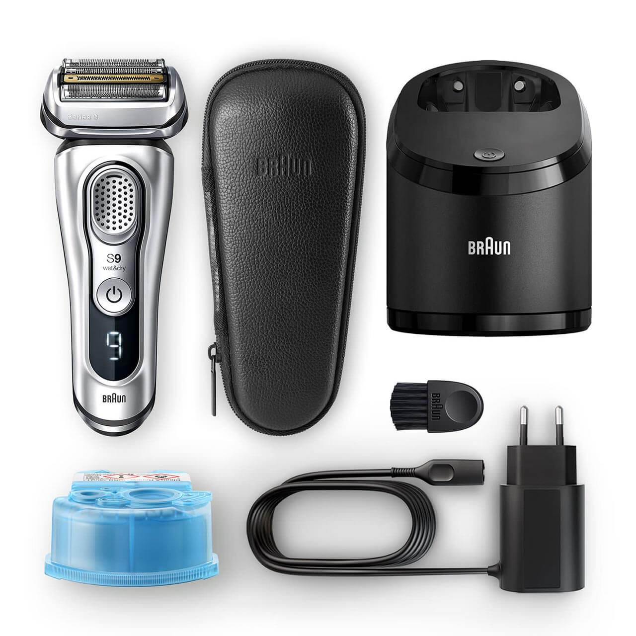 Braun 9095cc Series 9 Wet & Dry with Clean & Charge Station Men's Electric  Shaver