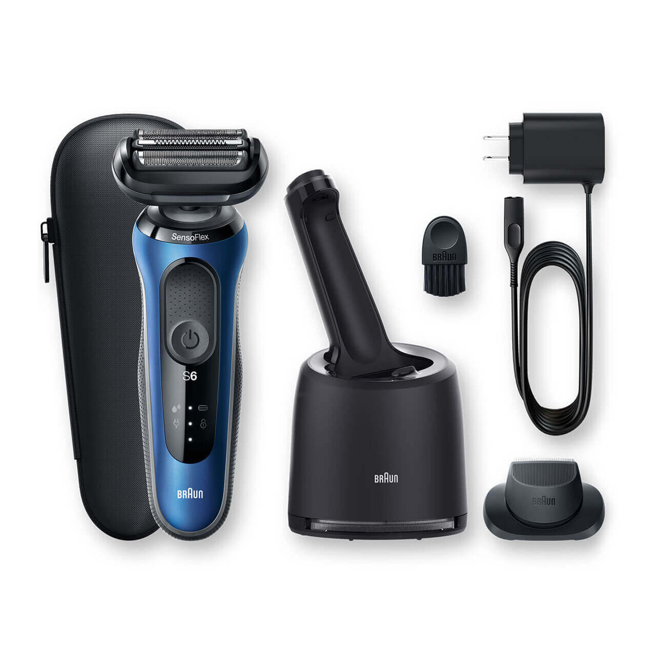 Braun Series 6 Shaver with SmartCare Center, Blue | Braun