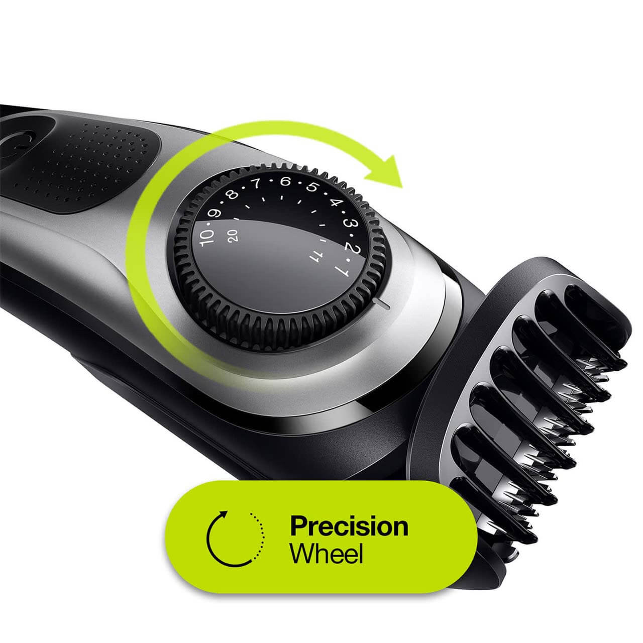 7 Gillette Face for and Trimmer Hair, Beard Black/Grey Fusion5 dial, with and precision ProGlide