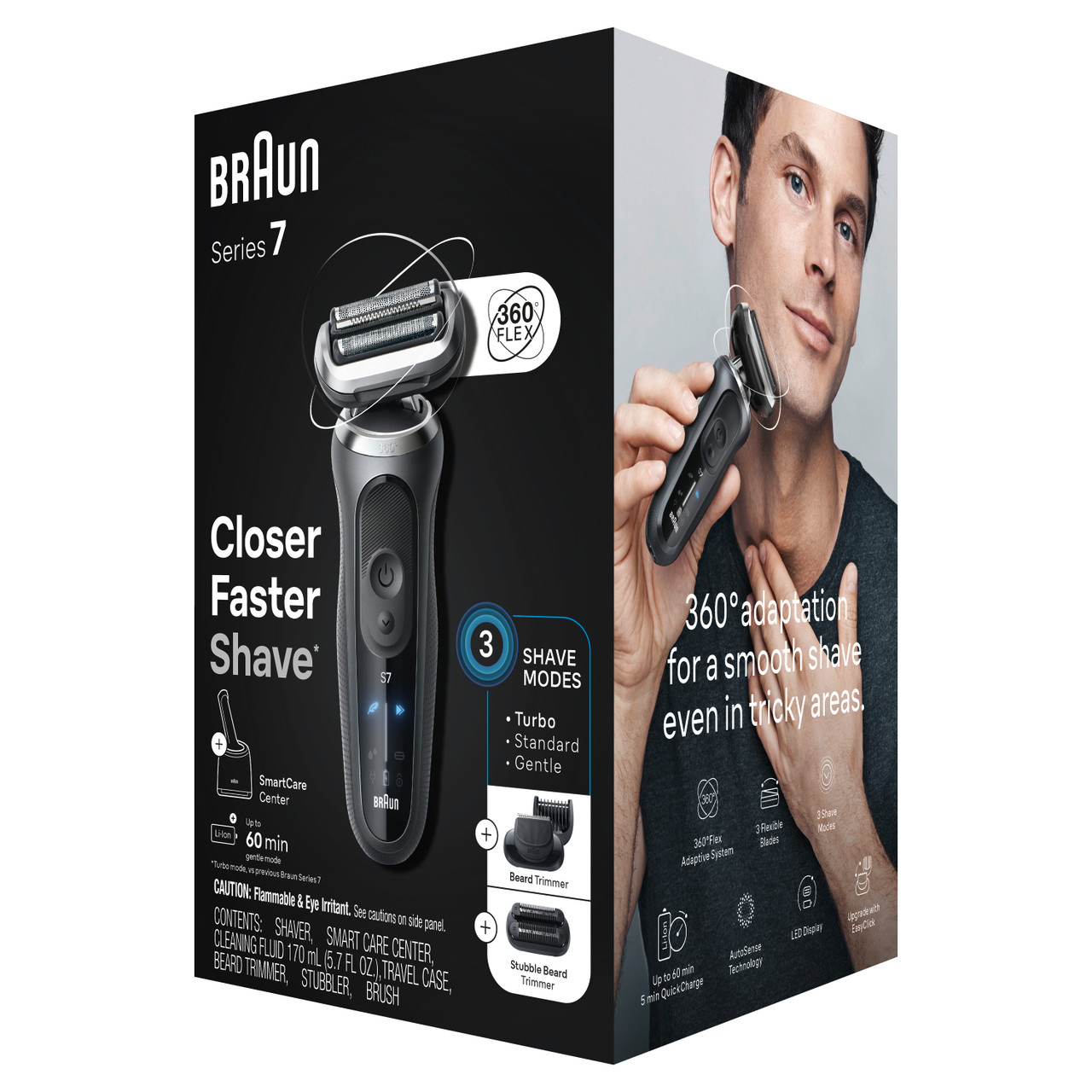 Series 7 Electric Shaver with SmartCare Center, Stubbler, Trimmer 