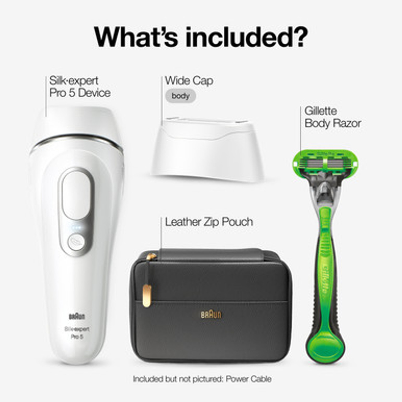 Braun Pro5 IPL Hair Removal Device, Laser Facial Hair