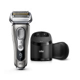 Electric Shaver, Series 9, Graphite with Clean and Charge station and leather travel case, 9385cc