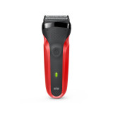 Braun Series 3 Shaver with Protection Cap, Red | Braun