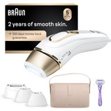 Braun Smart IPL, Silk·Expert Pro 5: At Home Alternative to Laser Hair Removal with 4 Caps and Vanity Case, IPL5347