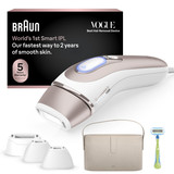Braun Smart IPL, Skin i·Expert Pro 7: At Home Alternative to Laser Hair Removal with 4 Caps and Vanity Case, IPL7387