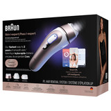 Braun Smart IPL, Skin i·Expert Pro 7: At Home Alternative to Laser Hair Removal with 3 Caps and Leather Pouch, IPL7243