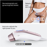 Braun Smart IPL, Skin i·Expert Pro 7: At Home Alternative to Laser Hair Removal with 3 Caps and Leather Pouch, IPL7243