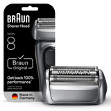 Braun Electric Shaver Head Replacement Part 83m Silver, Compatible with Series 8 Electric Razors for Men