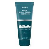 Gillette Intimate Pubic Shave Cream and Cleanser, 6oz