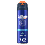 Gillette FusionPro Sensitive Shaving Gel for Men, Shave Gel Protects and Hydrates, 7oz