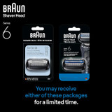 Braun Series 6 Electric Shaver Original Replacement Head, Get Back 100% Shave Performance, 64B