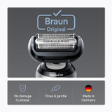 Braun Series 6 Electric Shaver Original Replacement Head, Get Back 100% Shave Performance, 64B