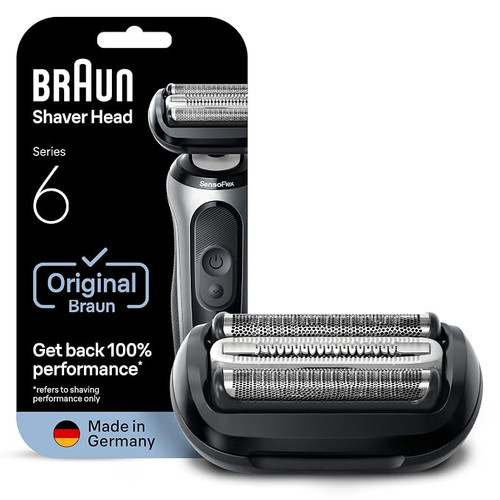 Braun Series 6 Electric Shaver Original Replacement Head, Get Back 100% Shave Performance, 64B