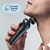 Electric Shaver, Series 6, Blue with SmartCare center, beard and stubble beard trimmer attachments, and travel case, 6090cc