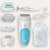 Epilator, Silk·épil 5, Blue with 5 extras including shaver head, trimmer cap, beginner cap, and bikini trimmer, SES 5-810