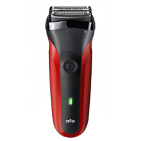 Braun Series 3 Shaver with Protection Cap, Red