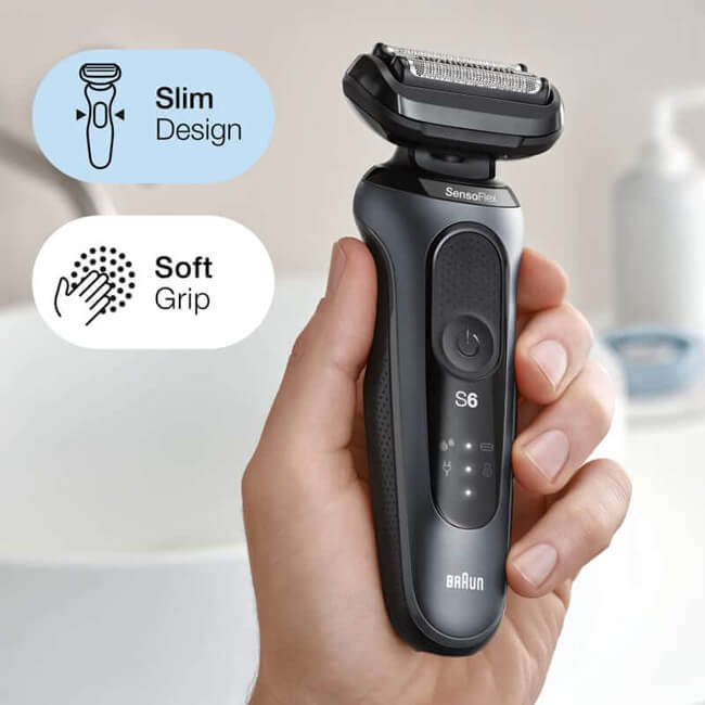 Braun Series 6 6095cc Electric Razor for Men with SmartCare Center