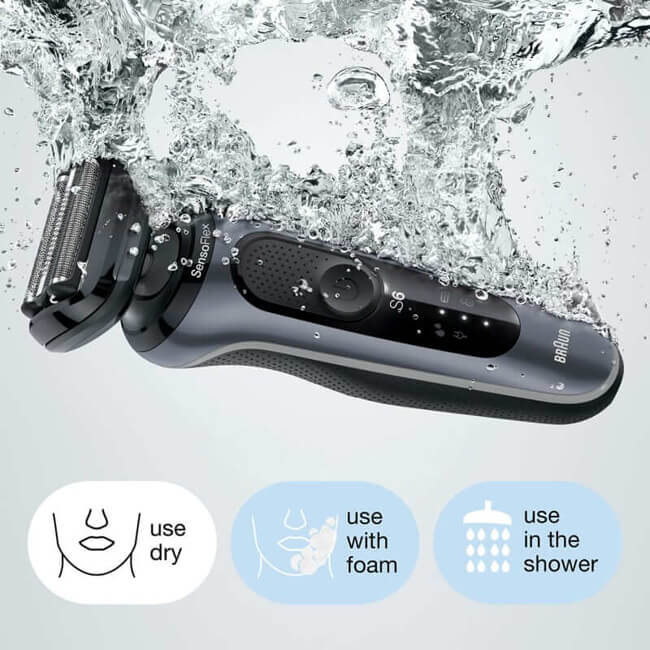 Braun Electric Razor for Men, Series 6 6072cc SensoFlex Electric Foil  Shaver with Precision Beard Trimmer, Rechargeable, Wet & Dry with 4in1  SmartCare