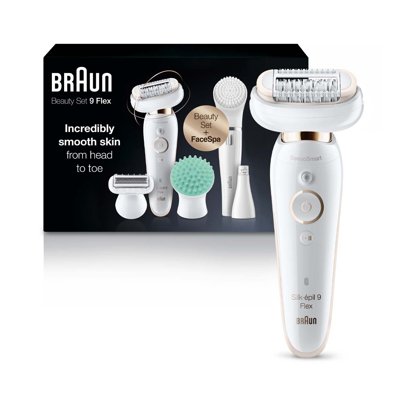 Braun Women's Silk-Épil 9 Flex Epilator Beauty Set with FaceSpa Ses 9300 (SE9-9300)