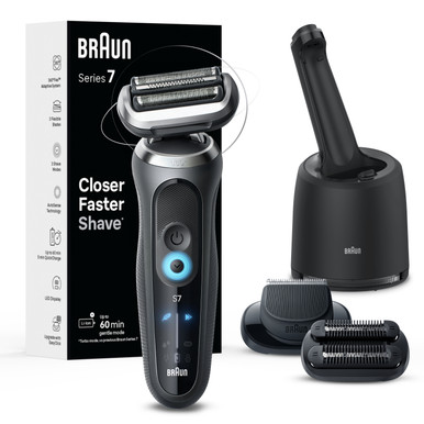 Series 7 Electric Shaver with SmartCare Center, Stubbler, Trimmer, 7185cc