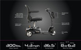 Go Go® Ultra X 3-Wheel, Pride Mobility