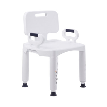 Bath Bench McKesson Removable Arms Plastic Frame Removable Backrest 21-1/4 Inch Seat Width 350 lbs. Weight Capacity