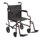 Transport Chair drive 22 Inch Seat Width Desk Length Arm Swing-Away Footrest 450 lbs. Weight Capacity Black Upholstery