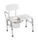 Carex Bath / Commode Transfer Bench Fixed Arm 18 to 21 Inch Seat Height 300 lbs. Weight Capacity