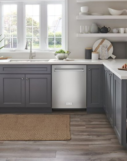 Kitchenaid Dishwasher With Top Mount Controls In Print Resistant