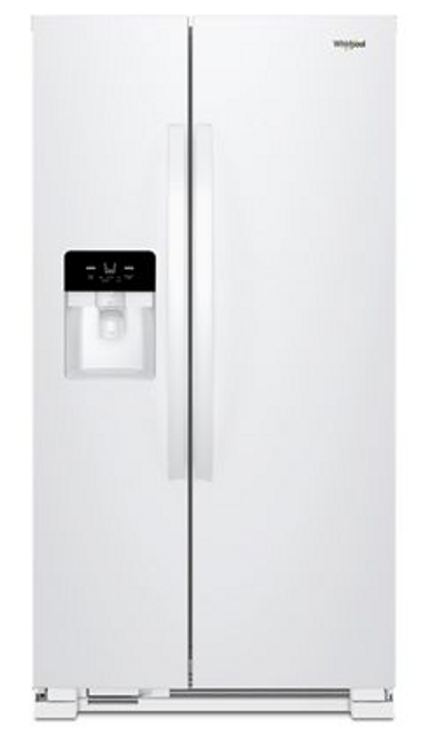 Whirlpool 25 Cu Ft Side By Side Refrigerator In White Whirlpool 25 Cu Ft Side By Side Refrigerator In White