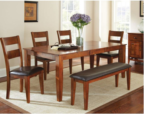 Mango Table with Four Chair And Bench