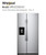 Whirlpool WRS325SDHZ 25 Cu Ft Side By Side Refrigerator In Print Free Stainless