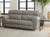 Costa Italian Leather LayFlat Reclining Sofa In Putty