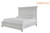 Give your retreat vintage charm with this queen panel bed. In a beautifully distressed whitewash finish, you'll love the headboard's grand style featuring a picture framed panel. Generously scaled moulding from top to bottom, along with bun feet give this bed character—evoking the feel of a quaint cottage escape.

Includes queen panel headboard, footboard and rails
Made with solid wood, veneers and engineered wood
Distressed whitewash finish
Assembly required
