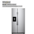 33" Wide Side By Side 21 Cubic Foot Refrigerator In Print Free Stainless Steel 33" Wide Side By Side 21 Cubic Foot Refrigerator In Print Free Stainless Steel