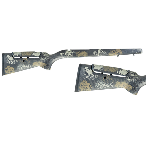 Manners stock with a KRG steel Tikka lug , high cheek for comfort and control.