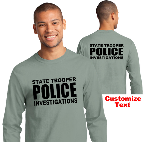 STATE Tactical Long Sleeve T-shirt Unisex - Custom Printed