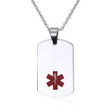 Quality Stainless Steel Medical ID Dog Tag Pendant Chain