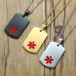 Quality Stainless Steel Medical ID Dog Tag Pendant Chain