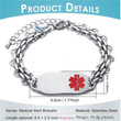 Engraved Medical ID Bracelet