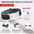 Personalized Medical Alert ID Bracelet