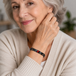Small 7" Black Stainless Steel Medical ID Bracelet for Women or Kids